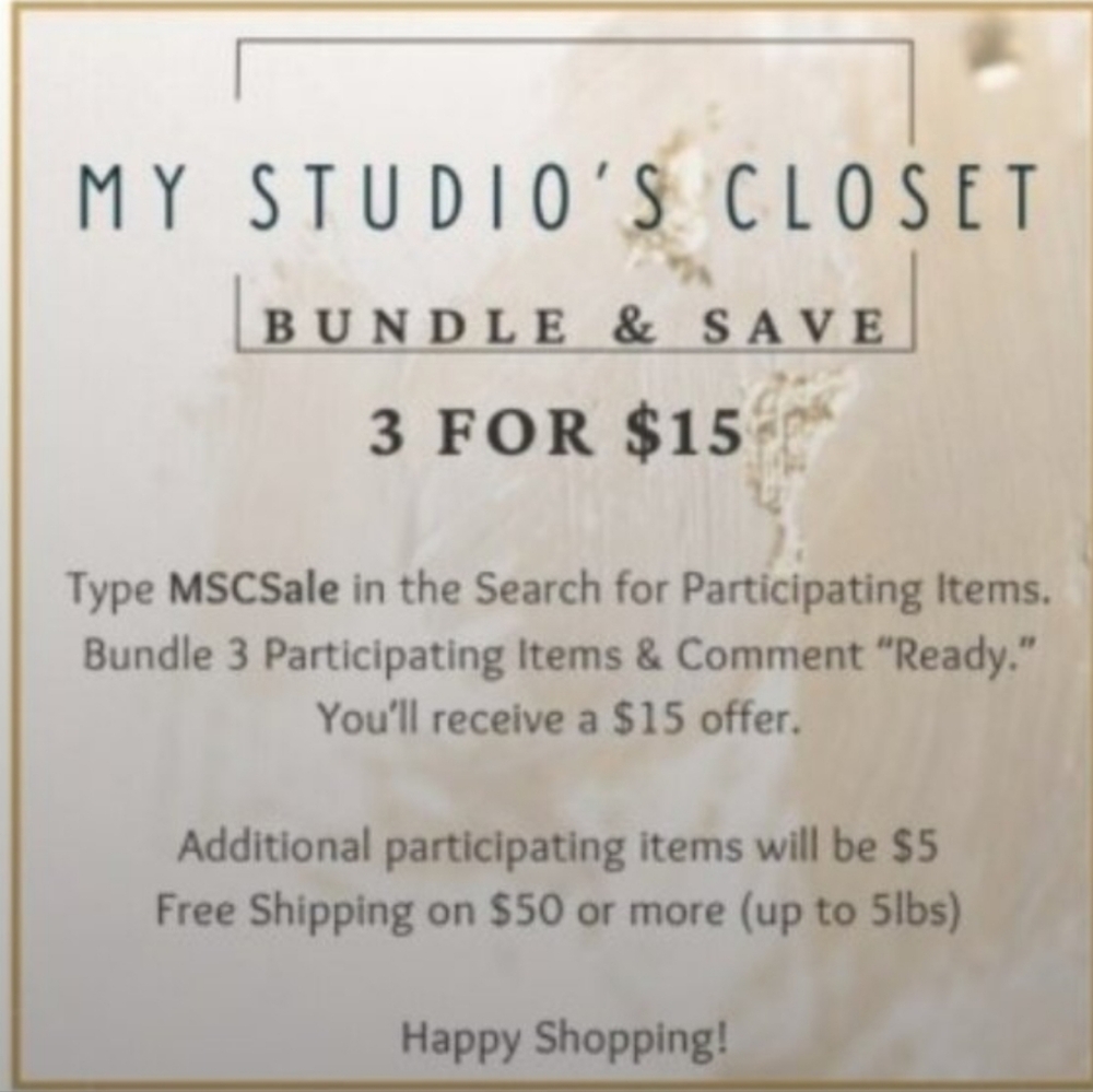 3/$15 Sale on Marked Items! Style Tag: MSCSale